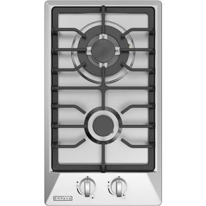 Empava 12" Gas Stove Cooktop with 2 Italy Sabaf Sealed Burners NG/LPG Convertible in Stainless Steel, 12 Inch