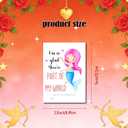 6 x 24 Pack, 6 Designs, Mermaid Valentine's Day Cards for Kids, 3.5x5 inch, Classroom Exchange Cards