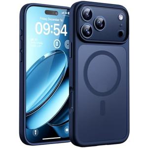 TOCOL for Phone 17 MaxPro Case, Built-in Magnetic Ring, Compatible with Magsafe, Translucent Matte Phone Case for 17 ProMax 6.9 inch (Deep Blue)