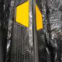 Pyle 72 Inch Heavy Duty Vehicle Rubber Car Parking Wheel Guide Stopper for Driveways, Parking Lot Spots, and Garages, Pack of 2, Black