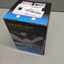 Socket Fan Light with Remote, Dimmable LED Ceiling Fans with Lights, 15" Screw in Socekt Fans and Socket Extender, 3 Colors 3000K-6500K, Replacement Light Bulb Fan for Kitchen Garage Bedroom, White