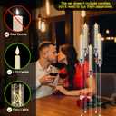8 Set 26.8'' Tall Acrylic Candelabra Centerpieces for Wedding Table Decorations,Clear 5 Arms Candlesticks Holder with Acrylic Shade for Candlelight Dinner Party Fireplace Gift Fit LED Candle