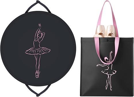 Aliceset 43 Inch Tutu Dress Garment Bag with Ballet Shoes Handbag Cheer uniform garment bag Dance Clothes Bag for Hanging Clothes