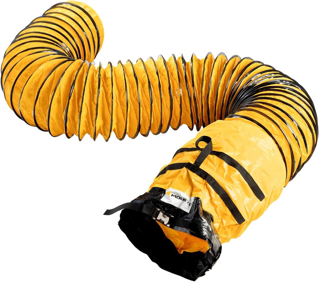 MOUNTO 25FT PVC Flexible Duct Hosing for Exhaust Fan (8inch)