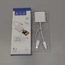 SD Card Reader for iPhone iPad Mac, Dual Connector (Lightening & USB-C) Memory Card Reader, SD Card Adapter to iPhone Support SD/Micro SD Card, Digital Camera Card Viewer to iPhone, Plug and Play