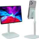 Doboli Cell Phone Stand, Phone Stand for Desk, Phone Holder Stand Compatible with iPhone and All Mobile Phones Tablet, Gifts for Adults Women Men Mom Wife, Turquoise