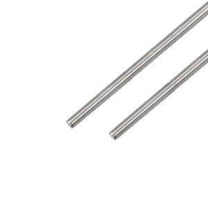3/8"-24 Fully All Threaded Rod & Studs, 12" Length, 304 Stainless Steel Right Hand Fine Thread Screw for Furniture Anchor Bolts, Clamps, Hangers and U-Bolts 2 Pack