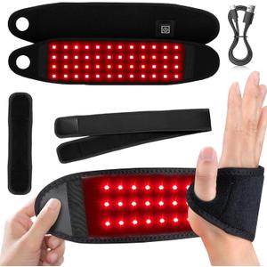 Red Light Therapy Wrap  Infrared Pain Relief for Hands, Wrists, Neck, Back & Legs | 660nm & 850nm Dual Wavelength | Muscle Recovery & Joint Support