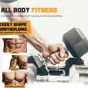 Portzon Weights Dumbbells Pink Colors Compatible with Set of 2 Neoprene/Rubber Dumbbells,1-15 LB, Anti-Slip, Anti-roll, Hex Shape (Standard)