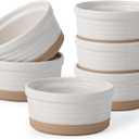 Frewinky Ceramic Ramekins 10oz,Creme Brulee Ramekins & Souffle Dishes for Oven,Small Baking-Dishes for Pudding,Lava Cakes,Serving Dip, Custard, Ice Cream,set of 6