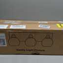 Bathroom Light Fixtures, 3-Light 22 Inch Black and Gold Bathroom Vanity Light, Modern Wall Sconces with Clear Glass Globe Shades, Vanity Lighting Fixtures Over Mirror, E26 Socket (Bulbs Not Included)