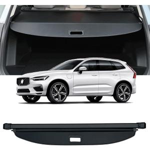Cargo Cover Compatible with Volvo XC60 2018-2025 2026 Trunk Cover Retractable Rear Trunk Security Cover XC60 Accessories Shielding Shade Privacy Screen XC60 Cargo Cover