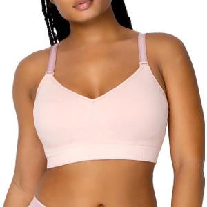 Curvy Couture Women's Plus Size Smooth Seamless Wireless Bra  Soft & Comfortable Fit (XX-Large)