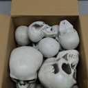 Aoriher 20 Pieces Halloween Skull Plastic Realistic Looking Skeleton Skull Human Skeleton Head Fake Decor Miniatures for Crafts Halloween Decorations for Home Table Bar Decor, 3 Sizes(Large)