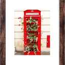 SESEAT 16x20 Picture Frame Brown, Display Pictures 11x14 with Mat or 16x20 without Mat, Photo Frames Wall Gallery, 1 Pack