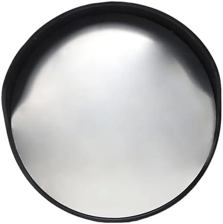 Security Traffic Mirror, Unbreakable Blind Spot Mirror with Adjustable Wall Fixing Bracket, 180° Curved for Mall, Warehouse, Outdoor Indoor Use(Outdoor,50cm)