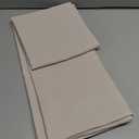 Rectangle 6 Feet Tablecloth 60x104 inch Linen Textured Table Cloth Stain and Wrinkle Resistant Washable Polyester, Decorative Table Cover Waterproof for Dining, Buffet and Camping, Beige