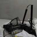 Dimmable Floor Lamp for Living Room, Farmhouse Floor Lamps with Elegant Hanging Cage, 3 x LED Edison Bulbs Included, 68.5" Industrial Standing Light for Bedroom Office Home Decor (Black)