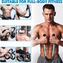 Chest Workout Equipment, 66-110lb Adjustable Arm Trainer, Chest Trainer for Men, Arm Workout Equipment, Portable Detachable Spring Resistance Home Fitness Equipment for Enhancing Upper Body Muscle