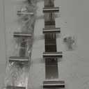 HUFEEOH Coat Hooks Wall Mount, 2 Pack T Shaped 5 Hooks Stainless Steel Wall Hooks Silver Towel Rack for Hanging, Heavy Duty Key Holder Hat Rack Used for Bathroom Silver