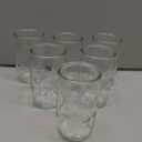 Vintage Drinking Glasses set of 6 Artisan Crafted 20 Oz Premium Clear Glassware for Drinks, beer, Cocktails, and Beverages