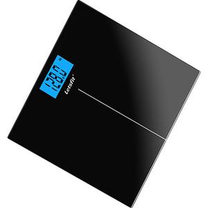 Letsfit Digital Bathroom Scale - Tempered Glass, Black 