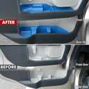 Mabett Door Side Storage Tray for Ford Maverick 2022-2025 Accessories(Not Fit 2026), TPE Front and Rear Doors Storage Insert Organizer Boxs 4PCS Set Fit Maverick(Blue)