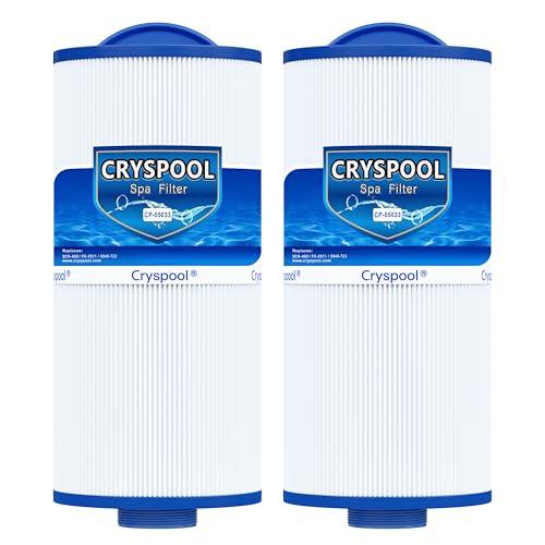 Cryspool® 05033 Filter Compatible with Tuff Spa Filter, Del Sol Spas, Sundance Spas 6540-723, 5CH-402, FC-2811, South Pacific Spas, 40 Sq. Ft Spa Filter Cartridge, 2 Pack