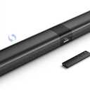 Saiyin Sound Bar for Smart TV, 100W Soundbar with Crystal-Clear Vocals and Bluetooth 5.3/TV-ARC/Optical/AUX Input, Center Channel Speaker Surround Sound System for TV/PC/Gaming/Projectors