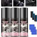 Car Interior Cleaner, 100ml Polishing Cleaner car Interior, Car Interior Detailer and Cleaner, Interior Detailer Spray, Vehicle Interior Polish - (3Pcs）