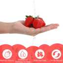2 x Lusofie 30 Pcs Fake Strawberries Plastic Fake Strawberry 2.36 in Faux Artificial Strawberries for Decor Kitchen Party Decoration Realistic Faux for Photo Prop Home Wedding Photography Decoration