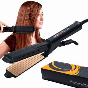 2 Inch Hair Crimper for Volumizing & Textured Styles, Ceramic Crimping Iron with Anti-Static Technology, 4 Adjustable Heat Settings 300F-450F, 110-240V Travel Hair Styling Tool for Women