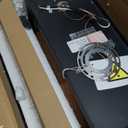 JONATHAN Y 7" Black/Gold Modern Industrial Outdoor Wall Lantern Sconce, Waterproof LED Exterior Light for Porch Entryway, with Clear Glass Shade and Edison Bulb JYL7602A