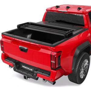 MOSTPLUS Tri Fold Soft Tonneau Cover Truck Bed Compatible for 2024-2025 Toyota Tacoma (Not for Trail Edition) On Top 5 FT 60.5Inch