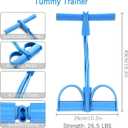 21 Fitness Resistance Bands-4 Tube Pedal Ankle Puller - 2023 New Sit up Leg Stretch Rope Exercise Bands with Handles, Stretching Workout Fitness Bands for Arm Weights Exercise Equipment