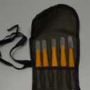 WILLBOND 5 Pcs Linocut Carving Tools Set - Triangular Linoleum & Wood Carving Knife Chisel V Shaped Tools for Linocut Printmaking & Woodcarving (1.5mm, 2mm, 3mm, 4mm, 5mm)