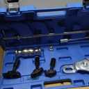 Rear Axle Bearing Puller Tool Kit & Slide Hammer Set, Heavy-Duty Axle Seal & Bearing Remover with Slide Hammer Yoke, 3 Adapters (1-1/4" to 2-7/8" IDs), Premium Automotive Repair Tool