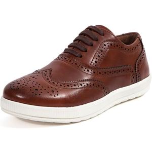 Deer Stags Boy's Jagger Sneaker, Cognac, 5 Big Kid