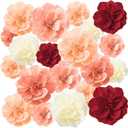 Mexican Crepe Paper Flowers Holi Decorations Mexican Flowers Tissue Large Colorful Fiesta Decoration for Wedding Wall Decoration(Mixed Color)