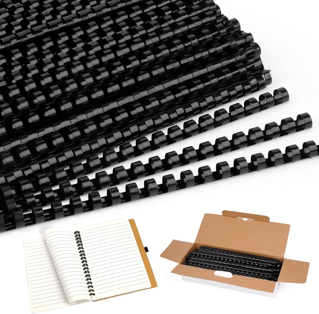 80 Pack Plastic Binding Combs, Comb Binding Spines 1/2 Inch, 80 Sheets, 19 Ring, Black Binder Combs for Letter Size Paper, Notebook, Calendar 80 Pack Plastic Binding Combs, Comb Binding Spines 1/2 Inch, 80 Sheets, 19 Ring, Black Binder Combs for Letter Size Paper, Notebook, Calendar