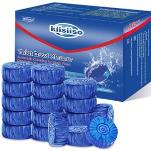 KIISIISO Automatic Toilet Bowl Cleaners Tablets,18 Pack Multipurpose Commercial Household Bathroom Cleaners,Long-lasting 300 brushes Toilet Cleaner, Pine Scent