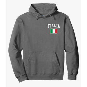 Italia Flag Italy Italian Italiano Family Men Women Pullover Hoodie Size M