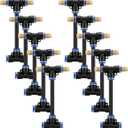 10 Pack 2 Way 4 Inch Brass Misting Nozzle Tee with Built-in Hose