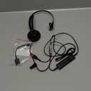 Headset with Microphone Noise Cancelling & Audio Controls Ultra Comfort Headphone for Computer Laptop Pc Business Skype UC Webinar Call Center Office (USB A & USB C Adapter)
