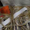 5-Tier Rotating Bookshelf, 360 Round Spinning Book Shelf Tower, Tall Skinny Wood & Metal Bookshelf for Corner/Office/Home, Modern Industrial Vintage Style (Gold)