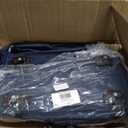 Expandable Luggage Collapsible Suitcase with Wheels Large Foldable Travel Bag Rolling Duffle Bag for Men Women, Dark Blue