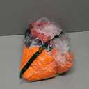 6 Pcs Halloween Adults Costume for Women Cosplay Orange Top Red Skater Skirt Brown Bob Wig Socks Glasses Costume,Size XL