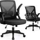 FelixKing Office Chair - Ergonomic Desk Chair Breathable Mesh Task with Wheels and Lumbar Support Home Desk Office Chairs with Flip up Armrest Rolling Swivel for Home Computer Black