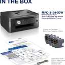 Brother MFC-J1010DW Wireless Color Inkjet All-in-One Printer with Mobile Device and Duplex Printing, Refresh Subscription and Amazon Dash Replenishment Ready 