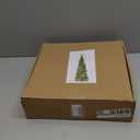 Artificial Christmas Tree with 100 Color Lights, 5 Ft Pop Up Collapsible Tinsel Christmas Tree with Christmas Balls Christmas Decorations for Home Fireplace Party Indoor Outdoor (Green 2)